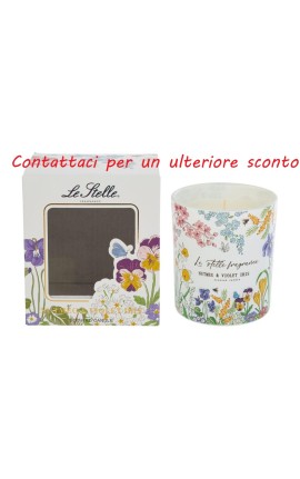 Bomboniera Matrimonio Barattolo Candela Produmata Fleur Decoro Floreale Con Box