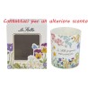 Bomboniera Matrimonio Barattolo Candela Produmata Fleur Decoro Floreale Con Box