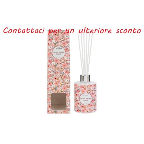 Bomboniera Matrimonio Profumatore Diffusore 165 ml Tahiti Decoro Floreale Con Box