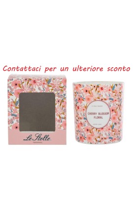 Bomboniera Matrimonio Barattolo Candela Produmata Tahiti Decoro Floreale Con Box