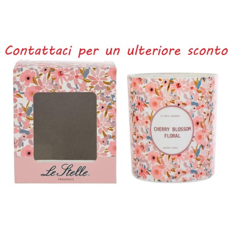 Bomboniera Matrimonio Barattolo Candela Produmata Tahiti Decoro Floreale Con Box