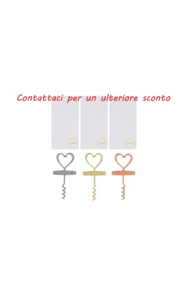 Bomboniera Matrimonio Apribottiglie Love Metallo 3 Assortiti Con Box