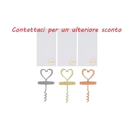 Bomboniera Matrimonio Apribottiglie Love Metallo 3 Assortiti Con Box