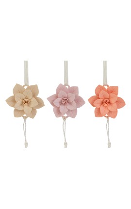 Bomboniera Matrimonio Appendino Calamita Fiore 3 Colori Assortiti Con Box