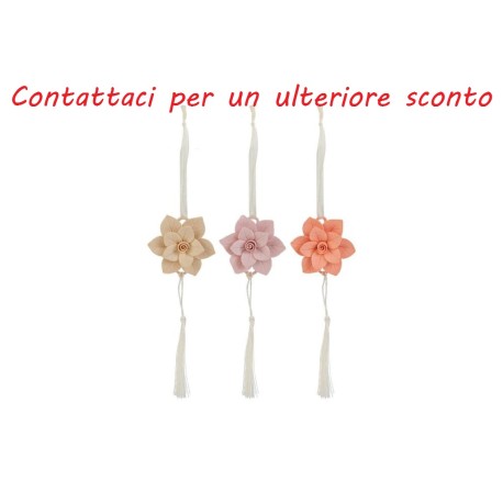 Bomboniera Matrimonio Appendino Calamita Fiore 3 Colori Assortiti Con Box