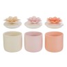 Bomboniera Matrimonio Scatola Fiore Porcellana  3 Colori Assortiti Con Box