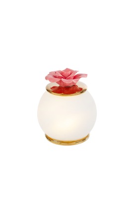 Bomboniera Matrimonio Lampada Led Fiore Porcellana Con Box