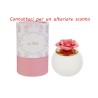 Bomboniera Matrimonio Lampada Led Fiore Porcellana h.9 Cm Con Box