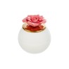 Bomboniera Matrimonio Lampada Led Fiore Porcellana h.9 Cm Con Box