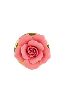 Bomboniera Matrimonio Lampada Led Fiore Porcellana h.9 Cm Con Box