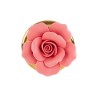 Bomboniera Matrimonio Lampada Led Fiore Porcellana h.9 Cm Con Box