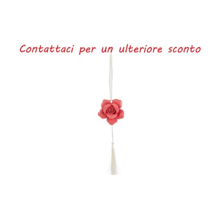Bomboniera Matrimonio Appendino Calamita Fiore Porcellana Coral