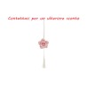 Bomboniera Matrimonio Appendino Calamita Fiore Rosa Porcellana Colore Rosa