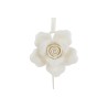 Bomboniera Matrimonio Appendino Calamita Fiore Rosa Bianca Porcellana