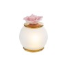 Bomboniera Matrimonio Lampada Led Fiore Rosa Porcellana Rosa Con Box