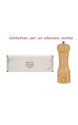 Bomboniera Matrimonio Macina Pepe Legno Con Box