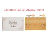Bomboniera Matrimonio Set 3 Pz Tagliere Legno e Posate Formaggio Con Box