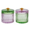 Bomboniera Matrimonio Compleanno Scatola Vetro Colorato 2 Assortiti Con Box