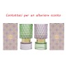 Bomboniera Matrimonio Compleanno Portacandela Vetro Colorato 2 Assortiti Con Box