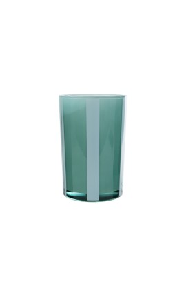 Bomboniera Matrimonio Vaso Vetro Verde Tondo Con Shopper
