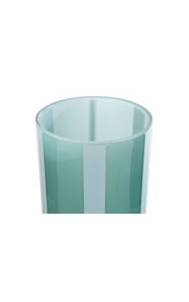 Bomboniera Matrimonio Vaso Vetro Verde Tondo Con Shopper