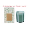 Bomboniera Matrimonio Candela Vetro Verde Con Shopper