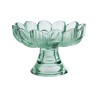 Bomboniera Matrimonio Alzatina Vetro Fiore  Menta Con Box