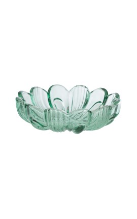 Bomboniera Matrimonio Alzatina Vetro Fiore  Menta Con Box