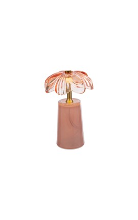 Bomboniera Matrimonio Lampada Vetro Fiore Ciliegia Con Box Rosa