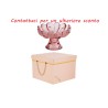 Bomboniera Matrimonio Alzatina Vetro Fiore Ciliegia Con Box Rosa