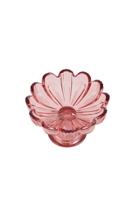 Bomboniera Matrimonio Alzatina Vetro Fiore Ciliegia Con Box Rosa