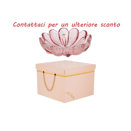 Bomboniera Matrimonio Coppetta Ciotolina Vetro Fiore Ciliegia Con Box Rosa