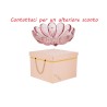 Bomboniera Matrimonio Coppetta Ciotolina Vetro Fiore Ciliegia Con Box Rosa