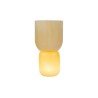 Bomboniera Matrimonio Lampada Vetro Vaso Beige Con Box Rose