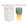 Bomboniera Matrimonio Lampada Vetro Vaso Verde Con Box Rose
