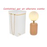 Bomboniera Matrimonio Lampada Vetro Beige Con Box Rose