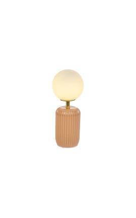 Bomboniera Matrimonio Lampada Vetro Beige Con Box Rose