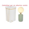 Bomboniera Matrimonio Lampada Vetro Verde Con Box Rose