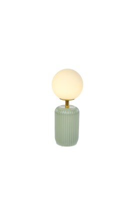 Bomboniera Matrimonio Lampada Vetro Verde Con Box Rose