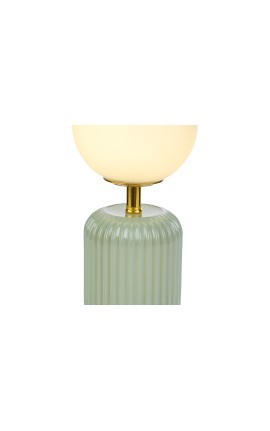 Bomboniera Matrimonio Lampada Vetro Verde Con Box Rose