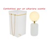 Bomboniera Matrimonio Lampada Vetro Bianca Con Box Rose
