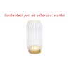 Bomboniera Matrimonio Vaso Led Trasparente h.18 Cm Con Box