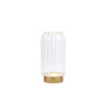 Bomboniera Matrimonio Vaso Led Trasparente h.18 Cm Con Box