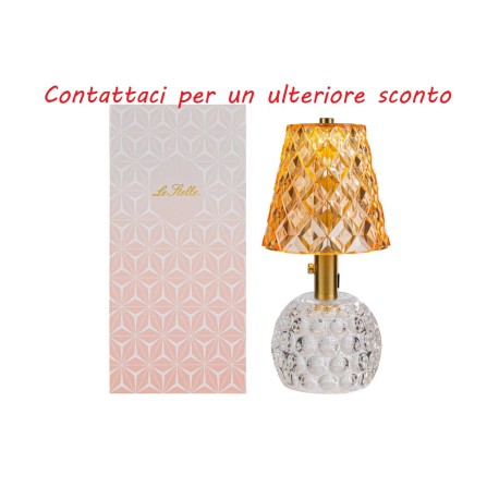 Bomboniera Matrimonio Lampada Ambra Eclisse Touch Led/Usb Con Color Box
