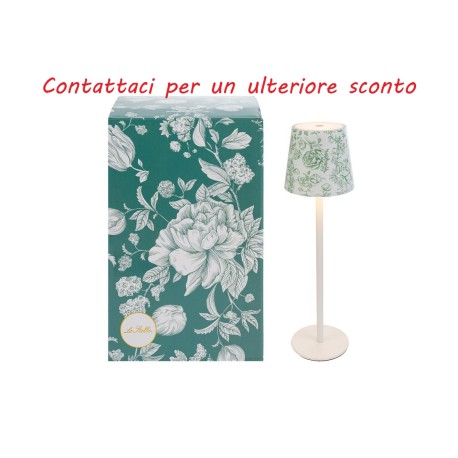 Bomboniera Matrimonio Lampada Touch Da Tavolo Fiori Verdi Con Color Box