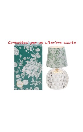 Bomboniera Matrimonio Lampada Touch Da Tavolo Fiori Verdi Con Color Box