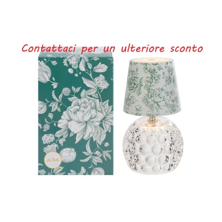Bomboniera Matrimonio Lampada Touch Da Tavolo Fiori Verdi Con Color Box