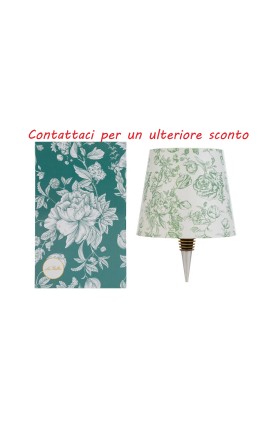Bomboniera Matrimonio Lampada Touch Per Bottiglia Fiori Verdi Con Color Box
