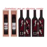 Bomboniera Matrimonio Set 5 Pz Accessori Vino In Bottiglia 2 Colori Assortiti Con Color Box