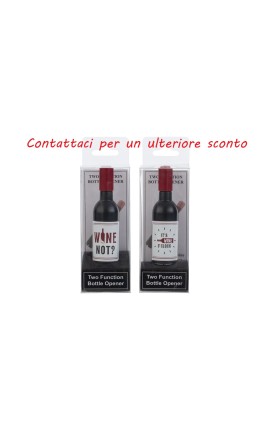 Bomboniera Matrimonio  Apribottiglie Calamita Bottiglia 2 Assortiti  Con Box Trasparente